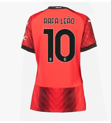 Maillot de foot AC Milan Rafael Leao #10 Domicile Femmes 2023-24 Manches Courte